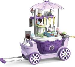 Antika - 2CFUN Ice Cream Shop Toys for Kid - Toddler Ice Cream Maker and Store Cart Pretend Playset Scoop and Learn Edutational Toy Gift - kitantik - kitaLog