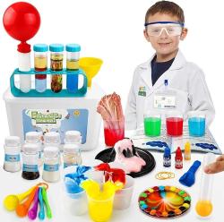 Antika - Sillbird Science Kits for Kids 4-6, 38 Experiments and Lab Coat, DIY STEM Projects Chemistry Set, Educational Toys Kit Gifts for Boys & Girls Aged 3 4 5 6 7 8 (66 Pieces) - kitantik - kitaLog