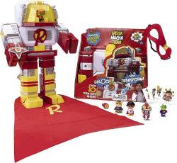 Antika - RYAN'S WORLD Mega Mecha Titan Robot; Chest transforms into Red Titan Robot; Contains 5 Micro Figures, a Spinner, Wearable Eye mask & Cape, and Stickers - kitantik - kitaLog