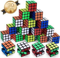 Antika - 30 Pack Puzzle Party Toy Cube, 2.2 Inch 3&times;3&times;3 Cube Set,Speed Cube,Vivid Colors,Party Favor Cube School Supplies Puzzle Game Set for Kids and Adults，Boys and Girls - kitantik - kitaLog