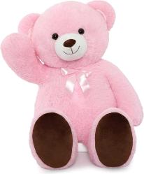 Antika - Tezituor Giant Teddy Bear Big Stuffed Animal Plush 41 inch Large Teddy Bear Plush Toy, Soft Plush Bear Stuffed Animal for Girlfriend Kid on Valentines Christmas Birthday Baby Shower, Pink - kitantik - kitaLog