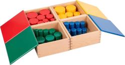 Antika - Montessori Toys for 4+ Years Wooden Knobless Color Cylinder Blocks,Baby Games Stacked Arrangement Block,Stacking Toys for Toddler 1-3 Activities Educational Toys(Set of 4) - kitantik - kitaLog