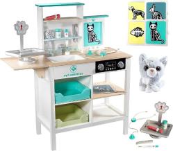 Antika - Vet Center Pretend Pet Hospital Playset - Wooden Animal Interactive Medical Checkup Set with Toy Cat, X-Ray Cards, Stethoscope & Veterinarian Medical Accessories, Fun Doctor Role Play Gift for Kids - kitantik - kitaLog