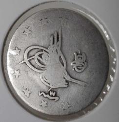 SULTAN II.ABDÜLHAMİT 1293-17 GÜMÜŞ ORJİNALL 2 KURUŞ ÇOK TEMİZ 1TT2S ÇOK NADİR