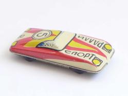 Eski Teneke Oyuncak Spor Araba -Vintage Sovyet Rus Teneke Araba -Antika Oyuncak Koleksiyon