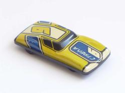 Eski Teneke Oyuncak Spor Araba -Vintage Sovyet Rus Teneke Araba -Antika Oyuncak Koleksiyon