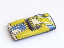 Eski Teneke Oyuncak Spor Araba -Vintage Sovyet Rus Teneke Araba -Antika Oyuncak Koleksiyon