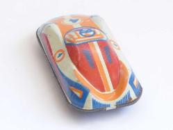 Eski Teneke Oyuncak Spor Araba -Vintage Sovyet Rus Teneke Araba -Antika Oyuncak Koleksiyon