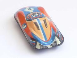 Eski Teneke Oyuncak Spor Araba -Vintage Sovyet Rus Teneke Araba -Antika Oyuncak Koleksiyon