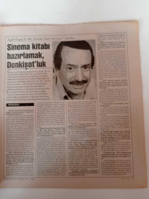 Cumhuriyet Kitap 26 Ocak 1995 Sayı 258 Yılmaz Güney  