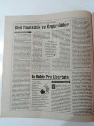 Cumhuriyet Kitap - 1 Eylül 1994 - Sayı 236 - Sivil İtaatsizlik Ve Özgürlükler Hukuku - Vehbi Hacıkadiroğlu- Hasan Ali Yücel - Bernard Nöel