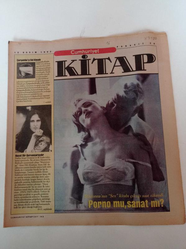 Cumhuriyet Kitap 12 Kasım 1992 Sayı 142 Madonna nın Sex  