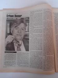 Cumhuriyet Kitap - 15 Haziran 1995 - Sayı 278 - Erhan Bener Fotoğrafı - Yazarlığının 50. Yılında Erhan Bener - Muzaffer Uyguner - Uğur Kökden - Kıbrıs - Yerasimos - Milliyetler Ve Sınırları