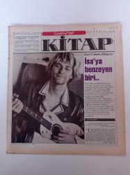 Cumhuriyet Kitap - 6 Nisan 1995 - Sayı 268 - Kurt Cobain Fotoğrafı - Kurt Cobain Hikayesi İsa'ya Benzeyen Biri - Türk Öykü Antolojisi - Haldun Derin - Ömer Seyfettin - Türklük Üzerine Yazıları