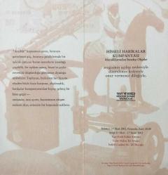 Hisseli Harikalar Kumpanyası - Yapı Kredi Kültür Sanat / Davetiye