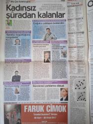 Cumhuriyet Gazetesi,8 Mart 2017,Kemal Kılıçdaroğlu,Arzu Çerkezoğlu,Devlet Bahçeli,Sinan Oğan,Kadri Gürsel,Hakan Kara,Fenerbahçe,Ricardo Quaresma,Ahmet Altan,Sezgin Tanrıkulu
