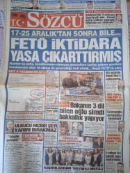 Sözcü Gazetesi,8 Mart 2017,Muharrem İnce,Kemal Kılıçdaroğlu,Mevlüt Çavuşoğlu,Devlet Bahçeli,Edip Yetüt,Menderes Üçpınarlar,Aykut Kocaman,Fenerbahçe,Edip Uğur,Soner Canko