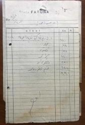 Azim Anbarı - 1946 tarihli fatura
