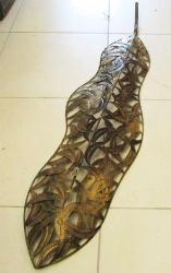 ViNTaGe DEVASA BüYüK FERFORJE DuVaR SÜSÜ....130cm