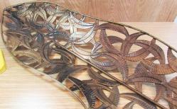 ViNTaGe DEVASA BüYüK FERFORJE DuVaR SÜSÜ....130cm