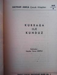 Haydar Amca Çocuk Kitapları - Sayı:7 - Kurbağa İle Kunduz  - Seri B - Türkçe Kitap - Haydar Yavuz Giritli -