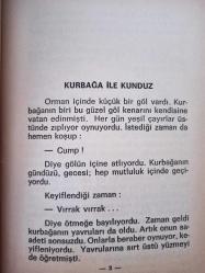 Haydar Amca Çocuk Kitapları - Sayı:7 - Kurbağa İle Kunduz  - Seri B - Türkçe Kitap - Haydar Yavuz Giritli -