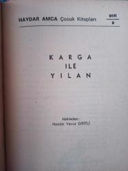 Haydar Amca Çocuk Kitapları - Sayı:9 - Karga İle Yılan  - Seri B - Türkçe Kitap - Haydar Yavuz Giritli -