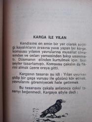 Haydar Amca Çocuk Kitapları - Sayı:9 - Karga İle Yılan  - Seri B - Türkçe Kitap - Haydar Yavuz Giritli -