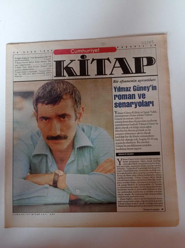 Cumhuriyet Kitap 26 Ocak 1995 Sayı 258 Yılmaz Güney  