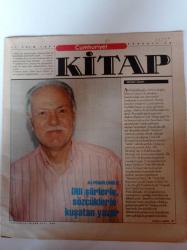 Cumhuriyet Kitap - 27 Ekim 1994 - Sayı 244 - Ali Püsküllüoğlu Fotoğrafı - Dili Şiirlerle Sözcüklerle Kuşatan Yazar - Türk Dil Kurumu - Nasrettin Hoca - Toprak Şiir Ödülü - Ömer Faruk Toprak - Umberto Eco