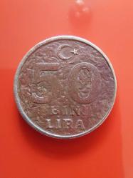 Efemera - T.C. Merkez Bankası Madeni 50 Bin Lira (2000 Yılı Üretimi) - kitantik - kitaLog