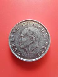 T.C. Merkez Bankası Madeni 10 Lira (1986 Yılı Üretimi) / Etial