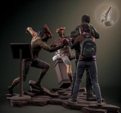 The Last of Us Diorama Joel and Ellie  - 25 cm