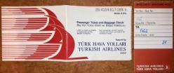 Türk Hava Yolları THY Uçak Bileti Ukrayna Simferopol -- İstanbul & Bagaj Fişi