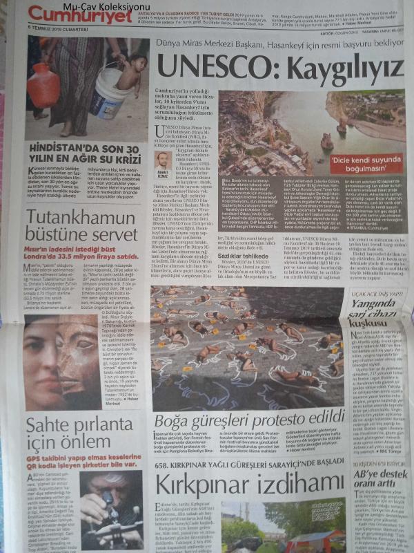 Cumhuriyet Gazetesi 6 Temmuz 2019 Kemal Kılıçdaroğlu Boğaziçi  