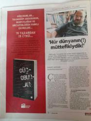 Cumhuriyet Kitap - 26 Kasım 2015 - Sayı 1345 - Pelin Batu Ve Neslihan Önderoğlu Fotoğrafı - Filmi Geriye Sarınca - Mete Kaan Kaynar - Kemal Anadol -Hayatı Saran Öyküler - Erk Şiddeti - Sezdirme Yeteneği -Enver Aysever - Yaralısın Türkiye- Yazgıcılar- William S. Burroughs - Tom Sawyer'in Kitap Okuduğu Kulübe - Türkiye'nin 1950'li Yılları