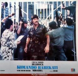 Komando Harekatı Filmi Lobi Kartı No:5 Lobby Cards Chuck Norris Braddock Film Pop Yönetmen: Aaron Norris Aki Aleong Yehuda Efroni 25x20 cm