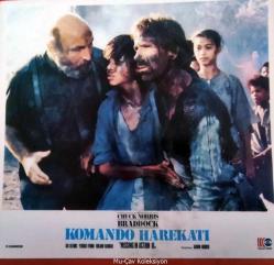 Komando Harekatı Filmi Lobi Kartı No:6 Lobby Cards Chuck Norris Braddock Film Pop Yönetmen: Aaron Norris Aki Aleong Yehuda Efroni 25x20 cm