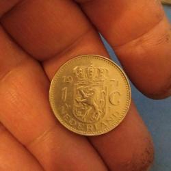 P43---MADENİ PARA HOLLANDA 1971 1 GULDEN