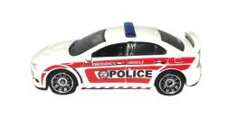 Mitsubishi Lancer Evolution X Police - Matchbox Diecast Model Araba