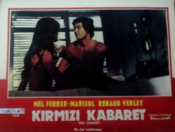 Kırmızı Kabaret Filmi Lobi Kartı No:3 Red Cabaret Lobby Cards Fuar Film Cinemascope 33x25 cm