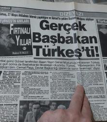 ALPARSLAN TÜRKEŞ'in ANILARI, FIRTINALI YILLAR ve TURGUT ÖZAL'IN ANILARI (1994) (Açıklamayı Okuyun)