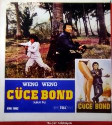 Cüce Bond Filmi Lobi Kartı No:1 Lobby Cards Weng Weng Yeni Tual Film Renkli 25x17 cm