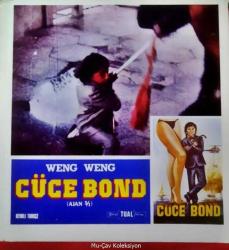 Cüce Bond Filmi Lobi Kartı No:2 Lobby Cards Weng Weng Yeni Tual Film Renkli 25x17 cm
