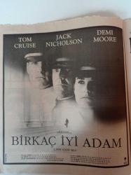 Sinema Gazetesi - 19 25 Aralık - Avrupa'nın Oscar'ı Sayılan Felix Ödülleri - Tom Cruise Demi Moore Fotoğrafı - Jack Nicholson - Beyazlar Beceremez - Basketbol