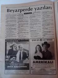 Sinema Gazetesi - 23 Ekim 1993 - Sayı 8 - Sharon Stone Fotoğrafı - Silver Gösterimde - Willlam Baldwin- Philippe Noyce - Tom Berenger- Temel İçgüdü - Amerikalı - Şener Şen - Lale Mansur