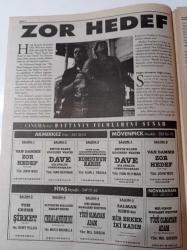 Sinema Gazetesi - 25 Aralık 1993 - Sayı 17 - Bir Günlük Cumhurbaşkanı - Mavi Sürgün - Komşunun Karısı - Zor Hedef - Ankara Uluslararası Film Festivali - Hulusi Kentmen Vefat Etti - Robin Hood