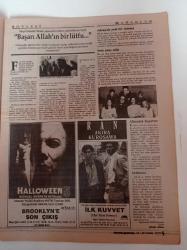 Sinema Gazetesi - 24 30 Aralık 1990 - Sayı 67 - Ghost Filmi - Patrick Swayze  Whoopi Goldberg Fotoğrafı - Kara Bir Aşk Öyküsü - Mavi Savaşçı- Kaba Seks Kedisi - Captain America