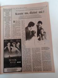 Sinema Gazetesi - 8 Haziran 14 Haziran 1991 - Cezaevinde Çıkan Sinema Dergisi Şimdi İstanbul'da - Nur Sürer - Sinema Günleri - Warner Bross - Sevimli Komedi Filmi Kızım Elden Gidiyor - Yahudi Katliamı