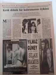 Sinema Gazetesi - 27 Temmuz 2 Ağustos 1991 - Yılmaz Güney'li Bir Film Daha - Feza Film - Çizme - Ümit Elçi - Memo İle Zeyno - Williams Fahri Doktor- Silah Ve Namus
